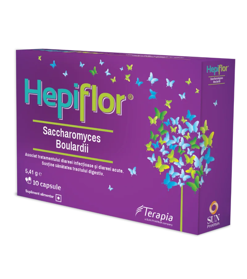 Hepiflor Saccharomyces B., 10 capsule, Terapia — preț și oferte