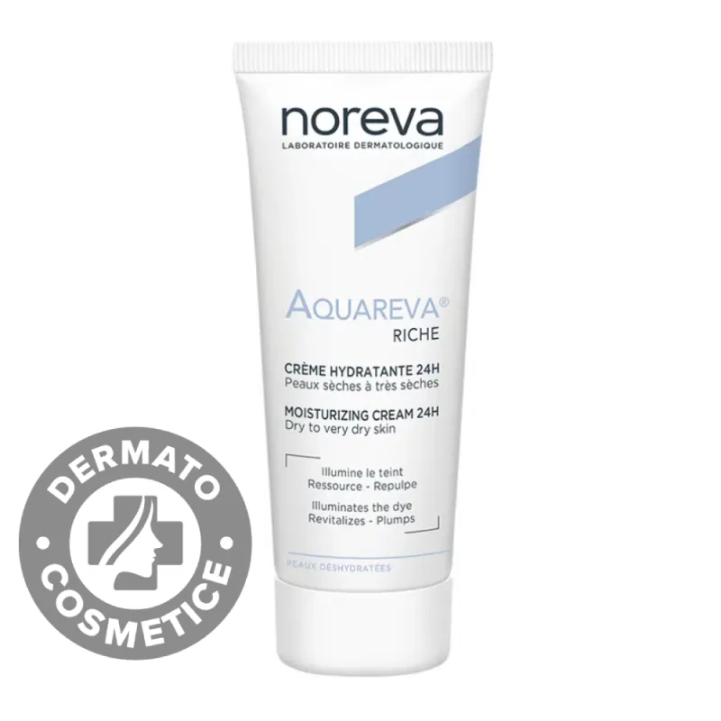 Crema hidratanta cu textura bogata Aquareva, 40ml, Noreva — preț și oferte