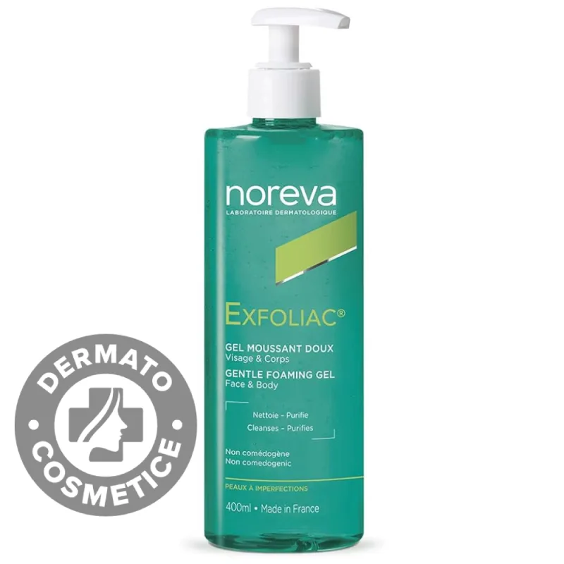 Gel spumant Exfoliac, 400ml, Noreva — preț și oferte