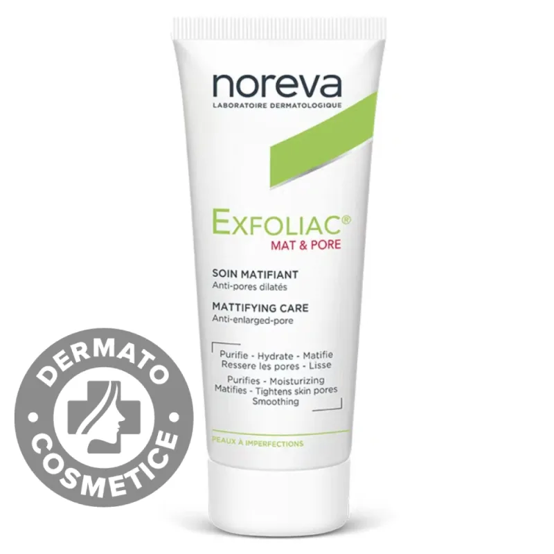 Crema matifianta Exfoliac Mat&Pore, 30ml, Noreva — preț și oferte