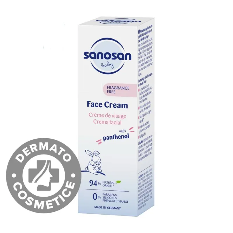 Crema pentru fata cu aplicator pompita Baby, 50ml, Sanosan — preț și oferte