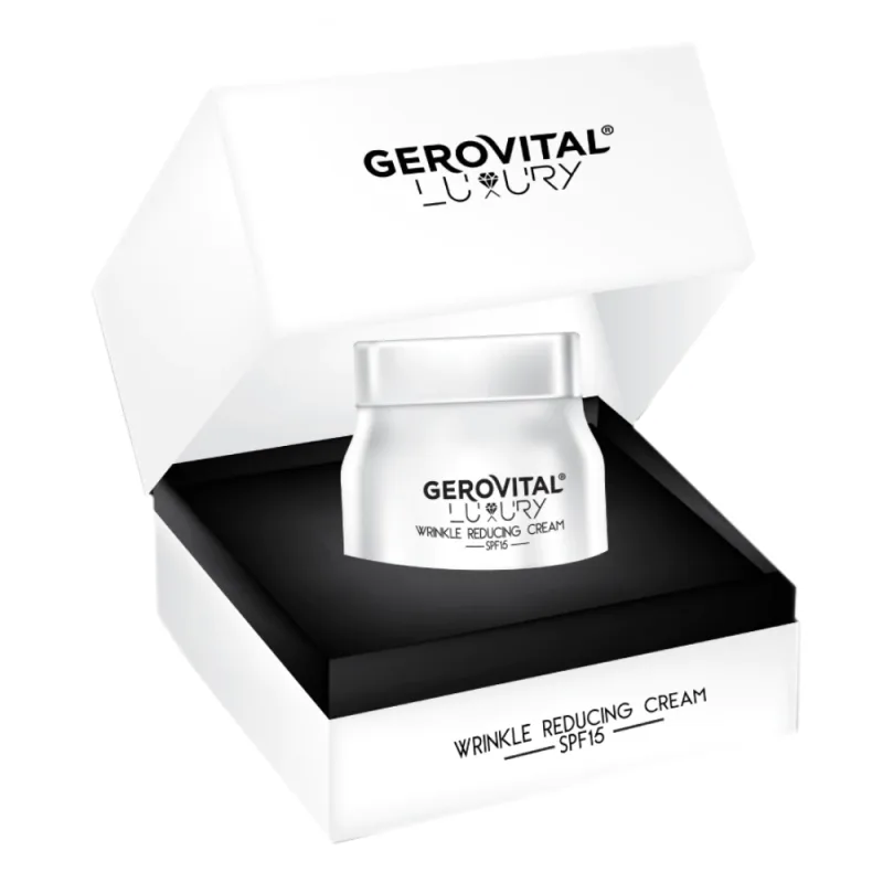 Crema atenuare riduri Luxury cu SPF15, 50ml, Gerovital — preț și oferte
