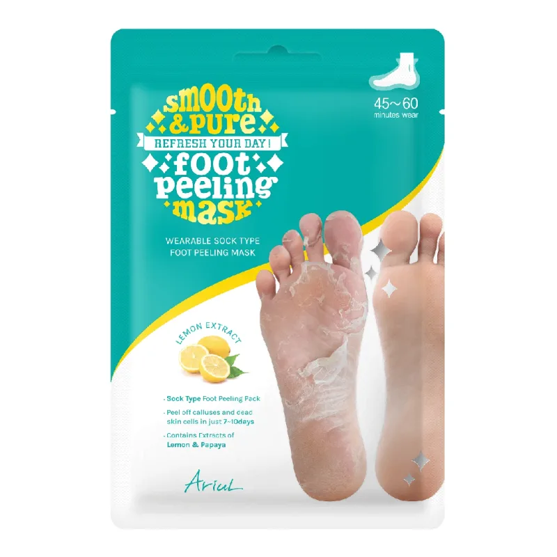 Sosete exfoliante pentru talpi Smooth&Pure walk free, 34g, Ariul — preț și oferte