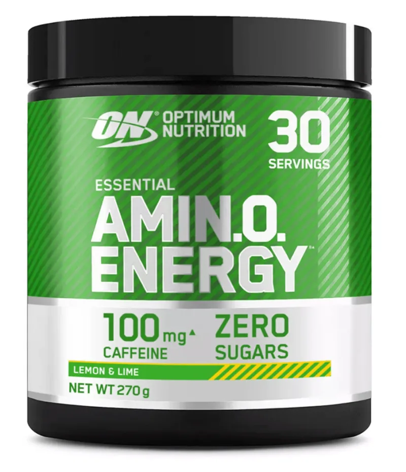 Aminoacizi si Preworkout Amino Energy cu aroma de lamaie si lime, 270g, Optimum Nutrition — preț și oferte