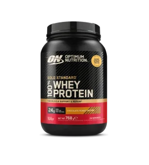 Pudra proteica proteine din zer 100% Whey Gold Standard Unt Arahide cu Ciocolata 768g, Optimum Nutrition