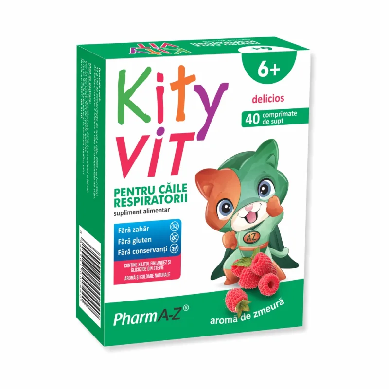 Kityvit pentru caile respiratorii, 40 comprimate masticabile, PharmA-Z — preț și oferte