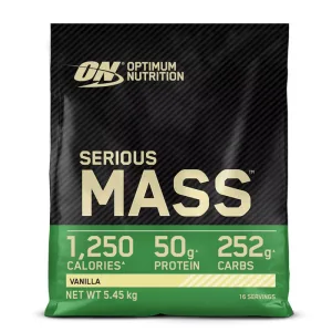 Gainer pudra proteica proteine din zer 00% Serious Mass Vanilie 5.45kg, Optimum Nutrition