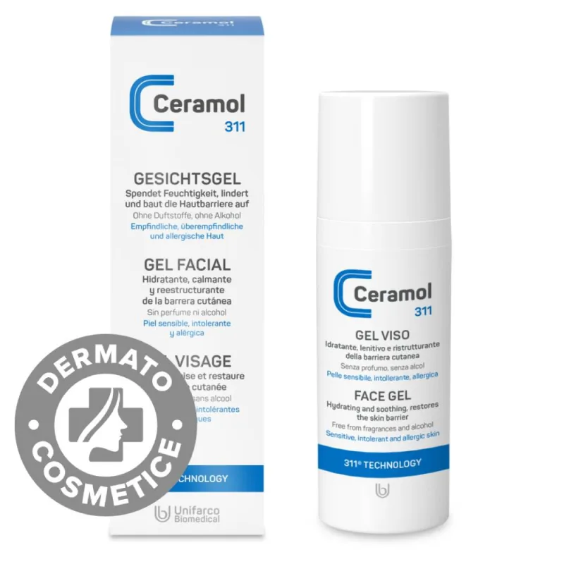 Gel hidratant pentru ten 311, 50ml, Ceramol — preț și oferte