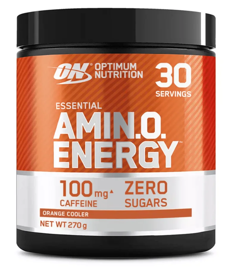 Aminoacizi si Preworkout Amino Energy cu aroma de portocala, 270g, Optimum Nutrition — preț și oferte