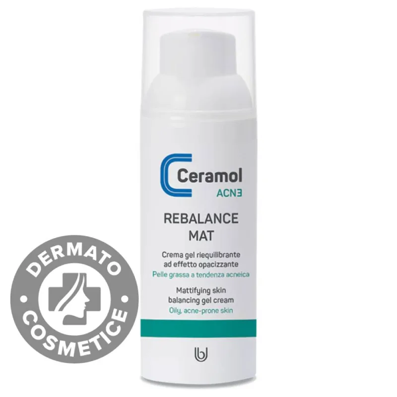 Gel reechilibrant pentru ten gras si acnee Rebalance Mat, 50ml, Ceramol — preț și oferte