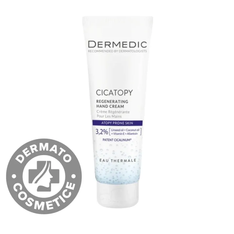 Crema de maini regeneranta Linum/Cicatopy, 75ml, Dermedic — preț și oferte