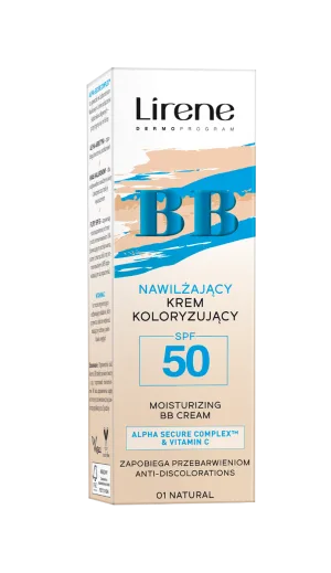 Crema BB hidratanta anti-depigmentare cu SPF50 01 Natural, 30ml, Lirene