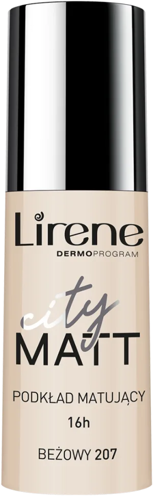 Fond de ten matifiant City Matt Beige 207, 30ml, Lirene