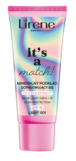 Fond de ten adaptabil nuantei tenului 01 SPF15 IR It's A Match, 30ml, Lirene