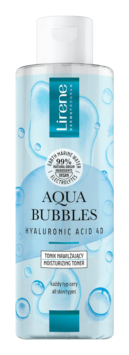 Toner revigorant cu acid hialuronic Aqua Bubbles, 200ml, Lirene — preț și oferte