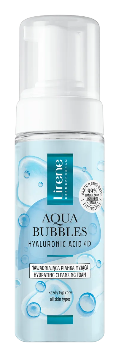 Spuma pentru curatare faciala cu acid hialuronic Aqua Bubbles, 150ml, Lirene — preț și oferte