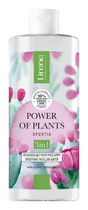 Apa micelara 3in1 cu efect netezitor Opuntia Power Of Plants, 400ml, Lirene