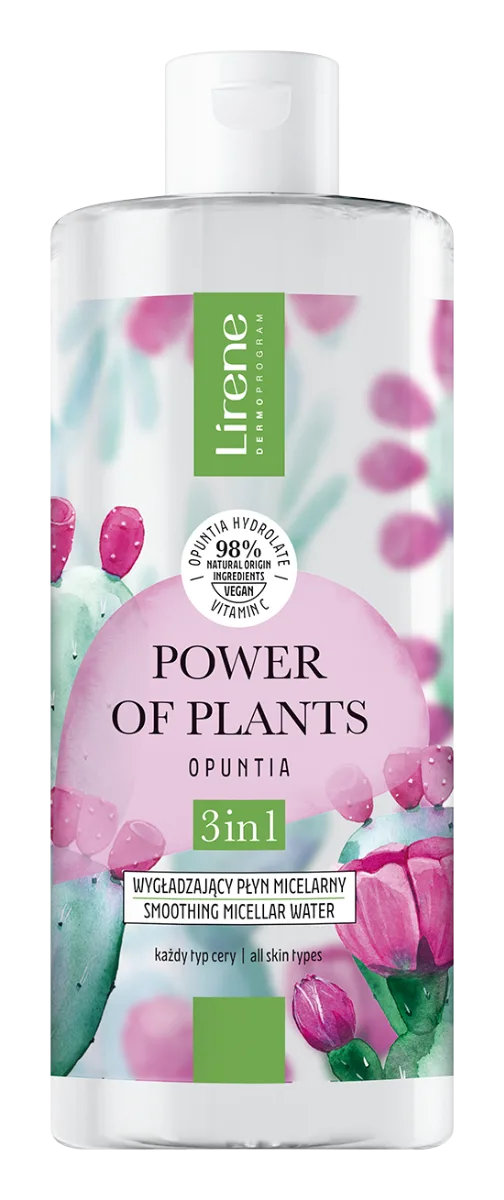 Apa micelara 3in1 cu efect netezitor Opuntia Power Of Plants, 400ml, Lirene — preț și oferte