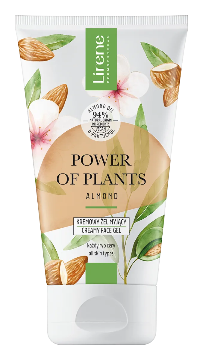 Gel cremos pentru curatare faciala Migdale Power Of Plants, 150ml, Lirene — preț și oferte