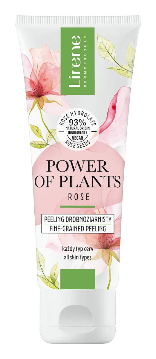 Peeling facial cu granulatie fina Trandafir Power Of Plants, 75ml, Lirene — preț și oferte