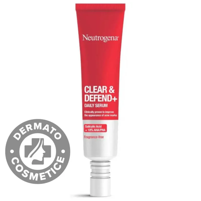Ser zilnic pentru prevenirea acneei Clear&Defend, 30ml, Neutrogena — preț și oferte