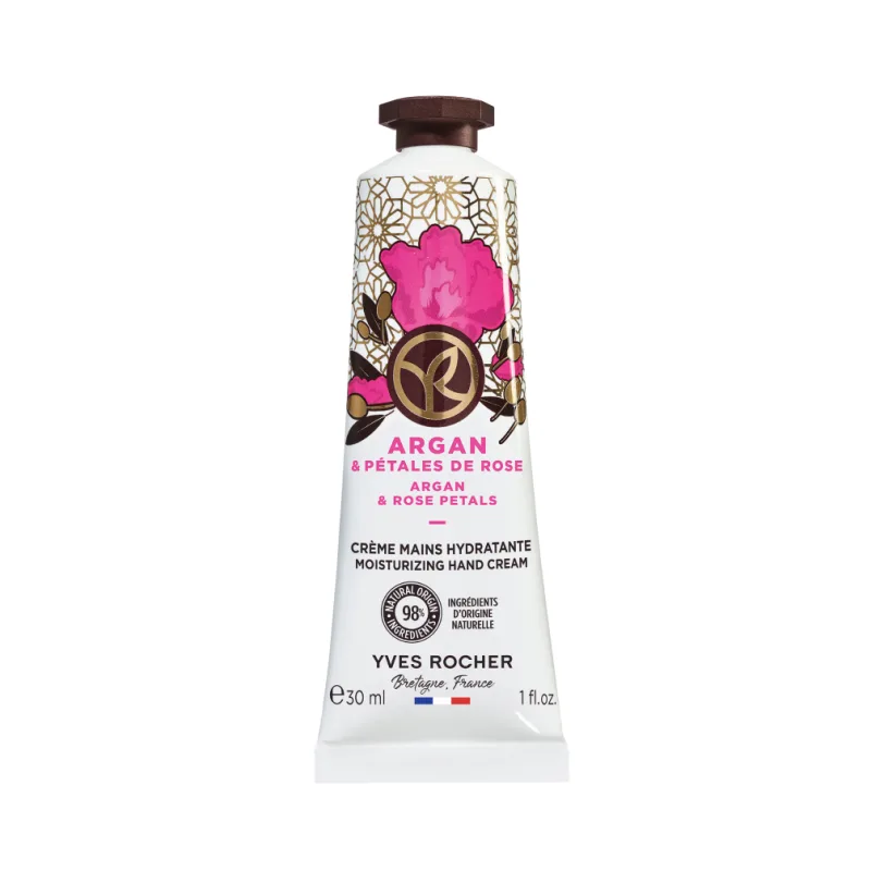 Creme pentru maini cu argan si trandafir bio, 30ml, Yves Rocher — preț și oferte