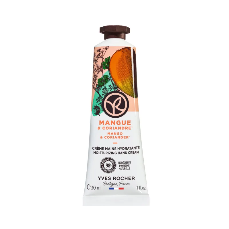 Crema pentru maini cu mango si coriandu, 30ml, Yves Rocher — preț și oferte