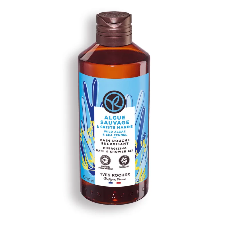 Gel de dus Alge salbatice & Fenicul, 400ml, Yves Rocher — preț și oferte