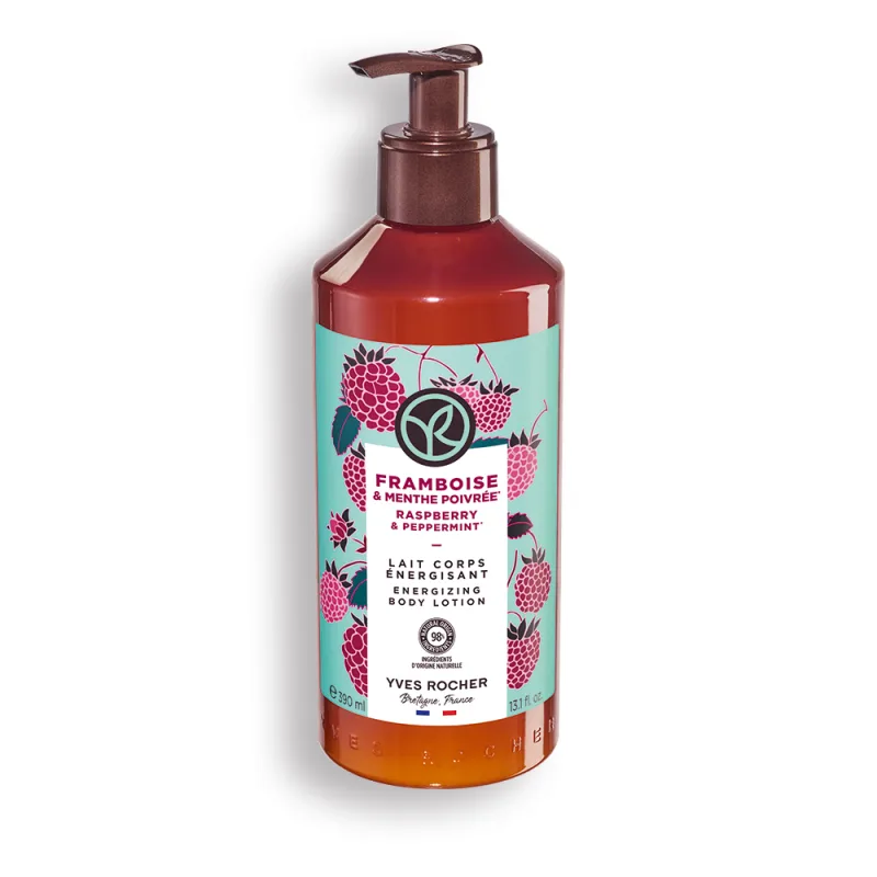 Lapte de corp cu zmeura si menta piperata, 390ml, Yves Rocher — preț și oferte