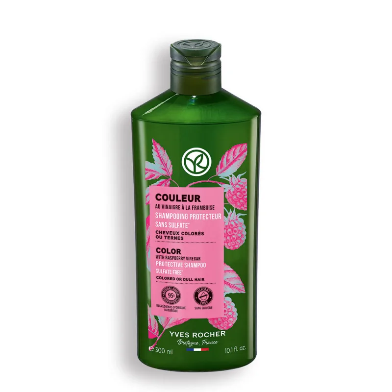 Sampon pentru par vopsit cu otet de zmeura, 300ml, Yves Rocher — preț și oferte