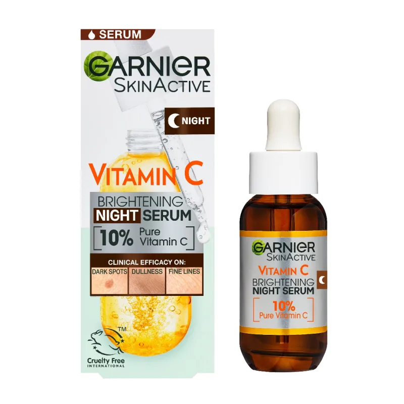 Serum de noapte cu Vitamina C pura Skin Naturals, 30 ml, Garnier — preț și oferte