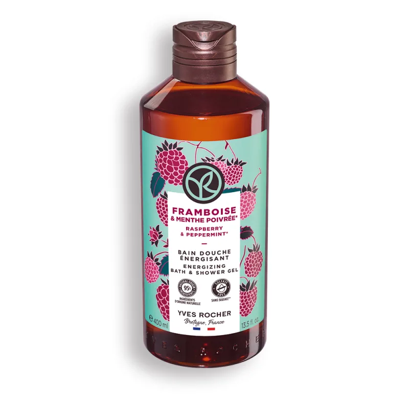 Gel de dus Zmeura & Menta piperata, 400ml, Yves Rocher — preț și oferte