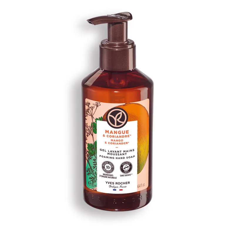 Gel pentru spalarea mainilor Mango & Coriandru, 190ml, Yves Rocher — preț și oferte