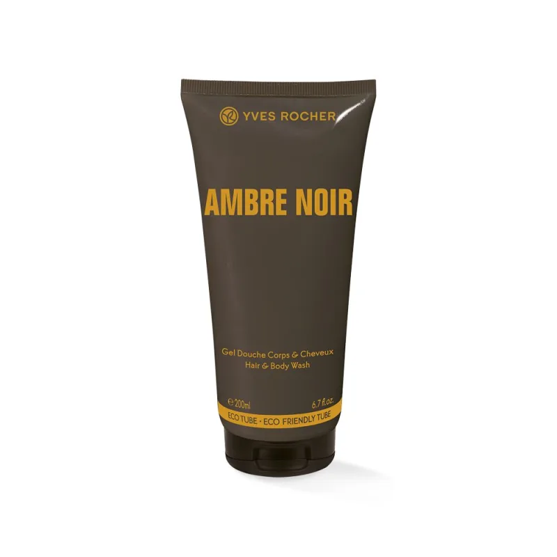 Gel sampon pentru corp si par Ambre Noir, 200ml, Yves Rocher — preț și oferte