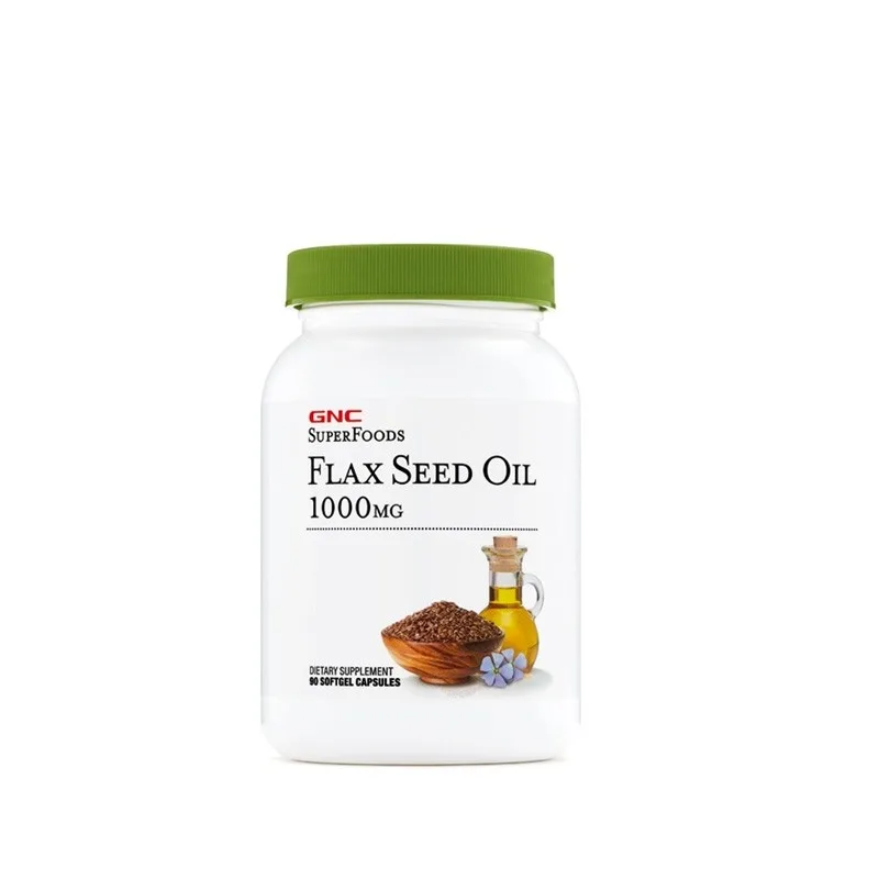 Ulei din seminte de In 1000mg Flax Seed Oil SuperFoods, 90 capsule, GNC — preț și oferte