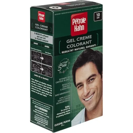 Vopsea de par pentru barbati Nr.10 Black, 35ml, Petrole Hahn — preț și oferte