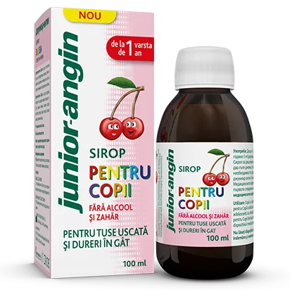 Sirop pentru copii - Junior Angin, 100ml, Klosterfrau — preț și oferte