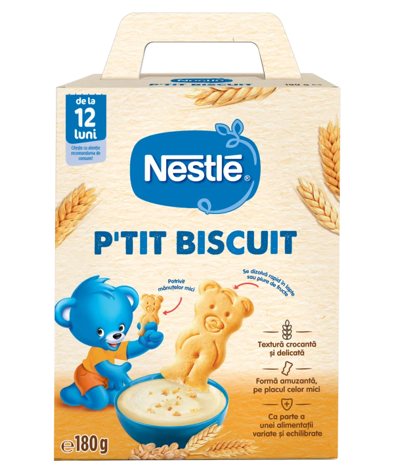 P'tit Biscuit pentru copii de la +12, 180g, Nestle — preț și oferte