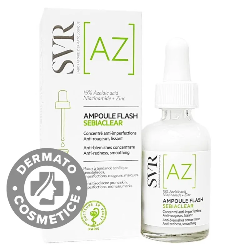 Ser pentru fata Ampoule Flash AZ Sebiaclear, 30ml, SVR — preț și oferte