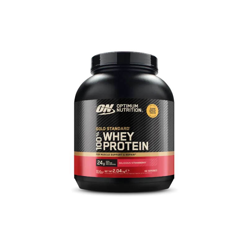 Pudra proteica proteine din zer 100% whey gold standard Capsuni, 2.04kg, Optimum Nutrition — preț și oferte
