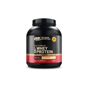 Proteine din zer 100% Whey Gold Standard cu aroma de vanilie, 2.04kg, Optimum Nutrition
