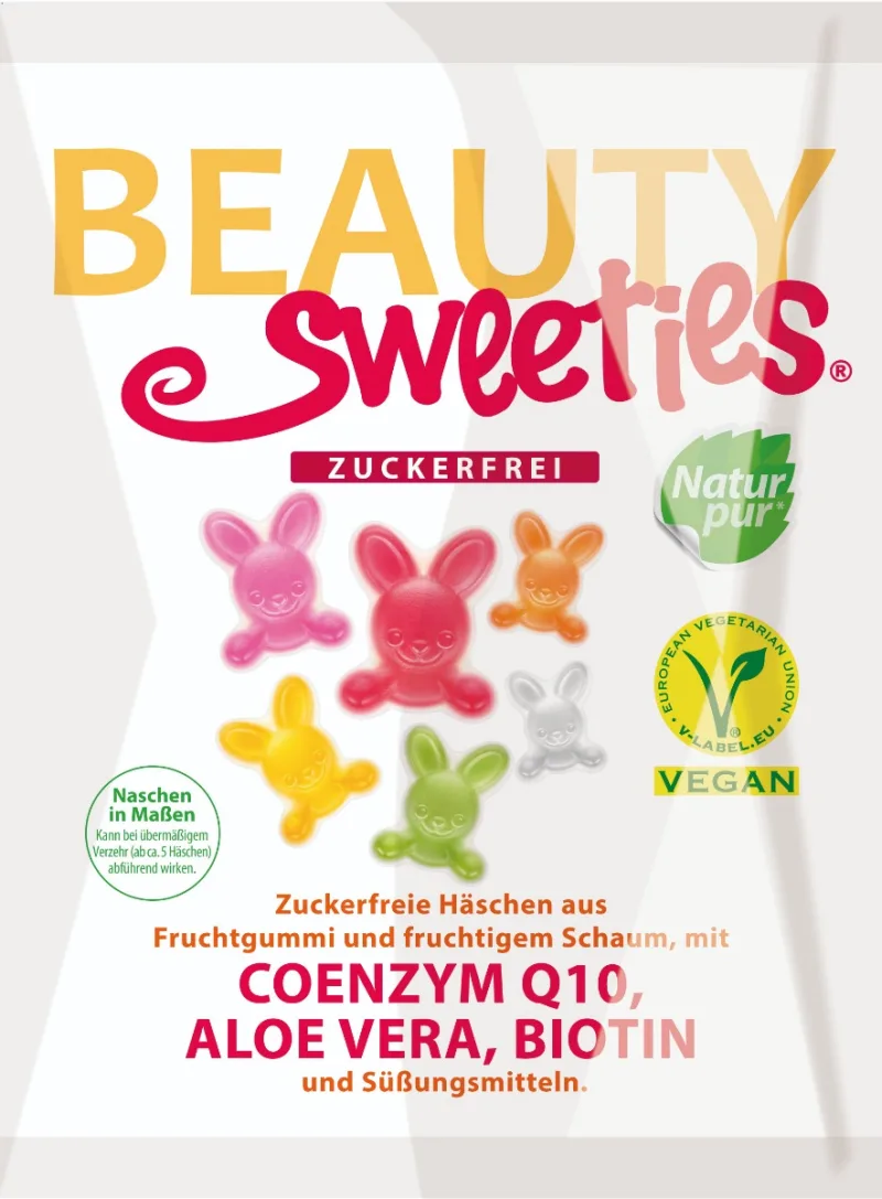 Jeleuri gumate fara zahar Iepurasi, 125g, Beauty Sweeties — preț și oferte