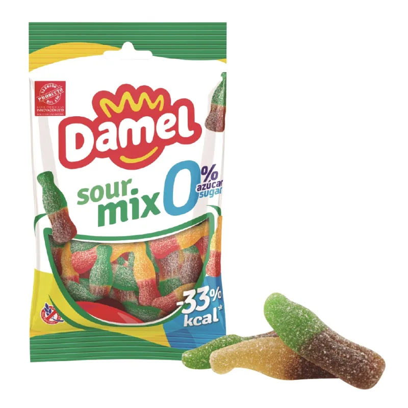 Jeleuri gumate mix acrisoare fara zahar, 100g, Damel — preț și oferte