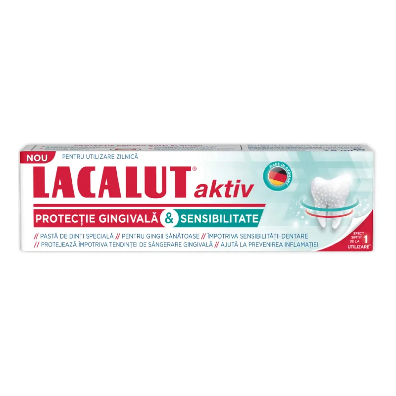 Pasta de dinti Aktiv Sensitivity, 75 ml, Lacalut ZDROVIT — preț și oferte