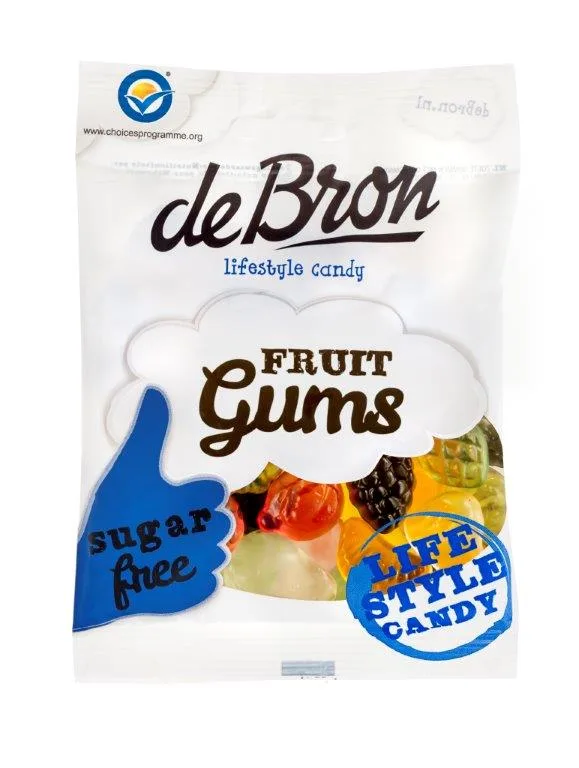 Jeleuri gumate cu aroma de fructe fara zahar si fara gluten, 100g, Debron — preț și oferte