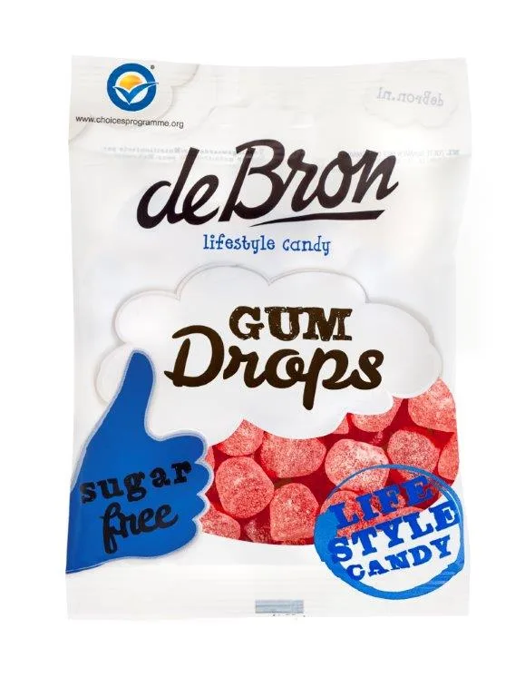 Jeleuri gumate cu aroma de zmeura fara zahar si fara gluten, 100g, Debron — preț și oferte