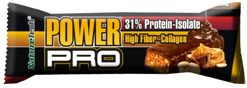 Baton energizant cu unt de arahide Power Pro, 80g, Nature Tech — preț și oferte