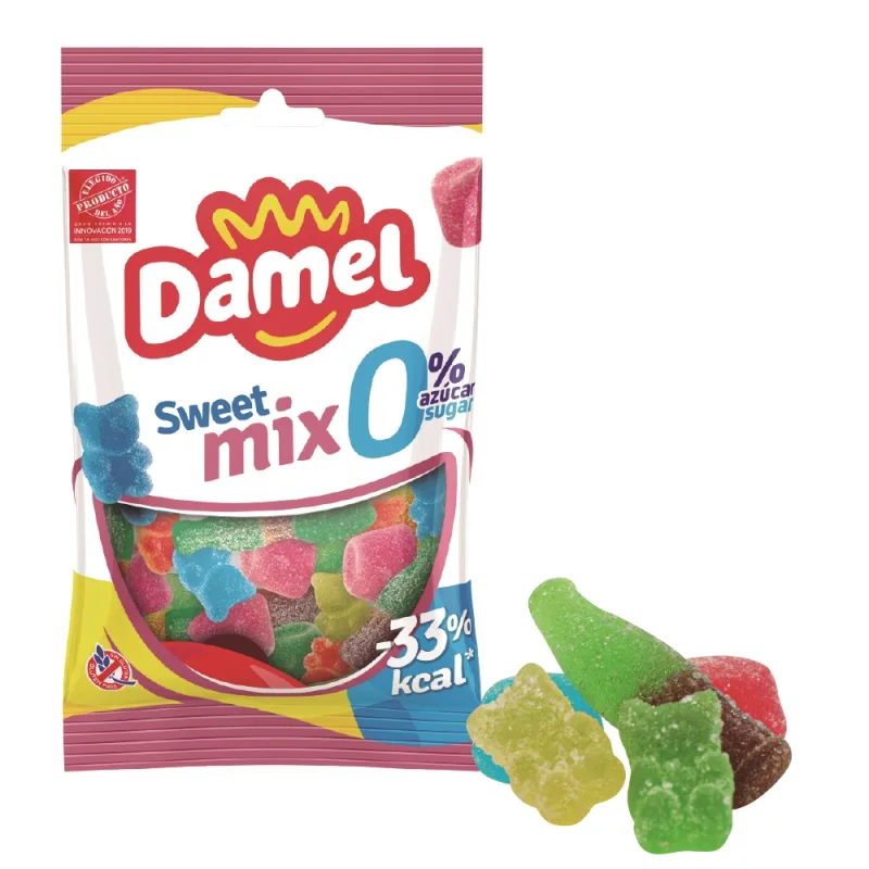 Jeleuri gumate mix glazurate fara zahar, 100g, Damel — preț și oferte
