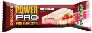 Baton energizant Strawberry Cheesecake Power Pro Deluxe, 80g, Nature Tech