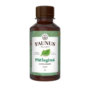 Sirop pentru tuse de Patlagina cu miere si propolis, 200ml, Faunus Plant